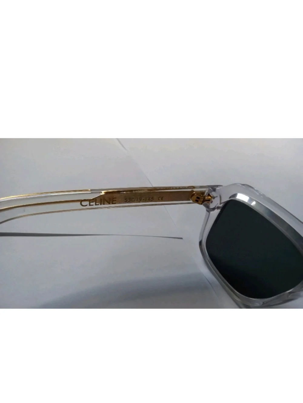 Clear Frame Sunglasses with Dark Lenses